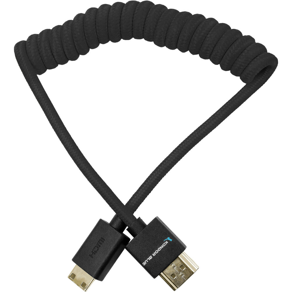 HDMI Full to HDMI Mini Coiled Cable