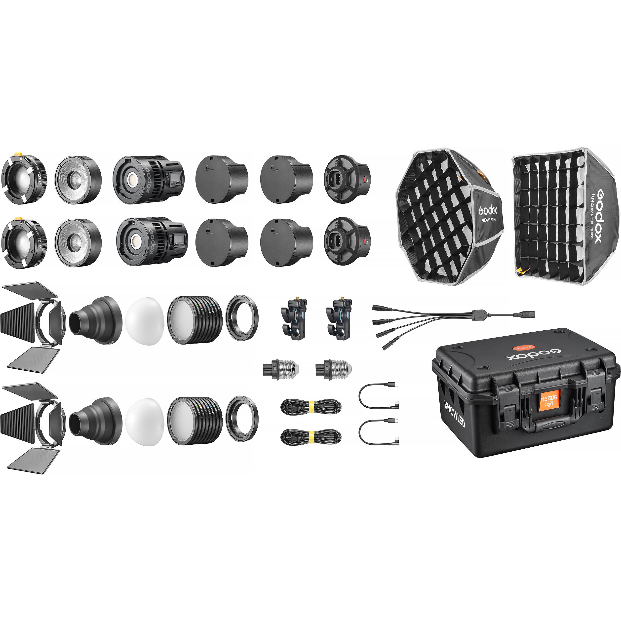 Godox KNOWLED MS60R RGB LED Light - 2-Light Kit