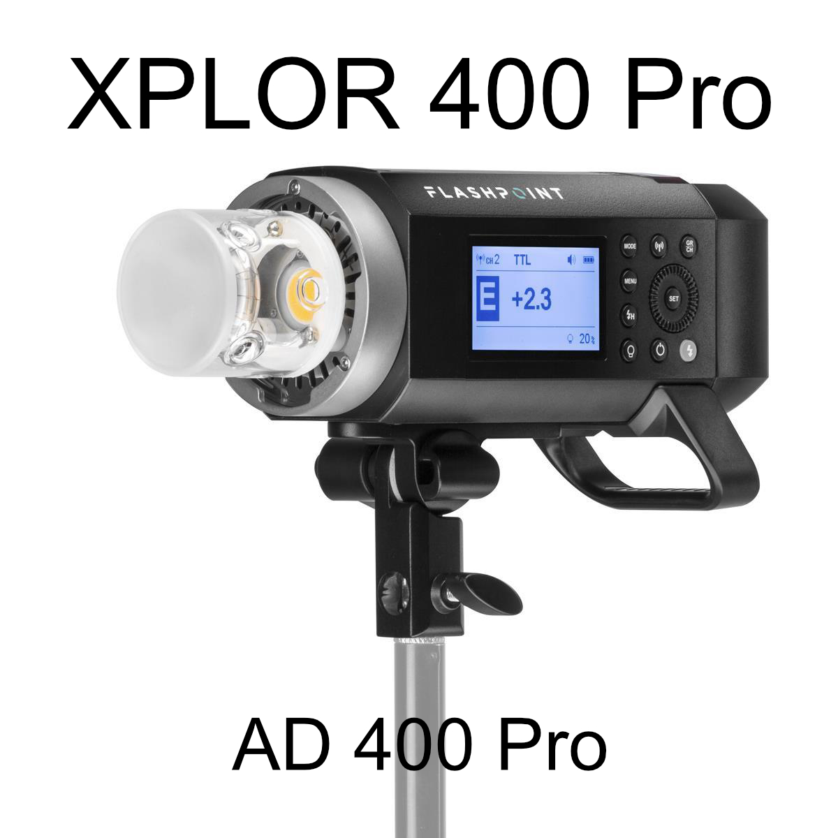 Flashpoint XPLOR 400 Pro Compact TTL R2 Monolight, Godox AD400 Pro