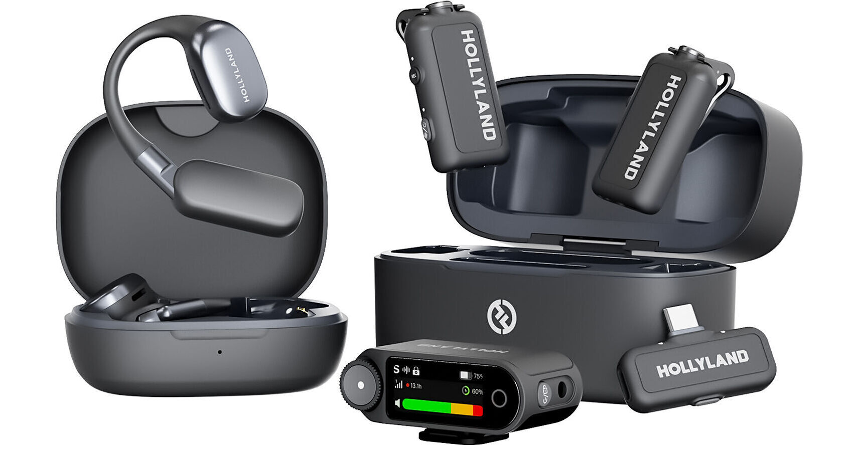 Hollyland LARK MAX 2 Ultimate Combo 2-Person Wireless Microphone System for Cameras and Mobile Devic