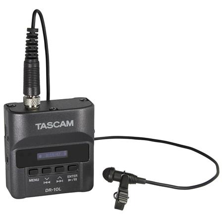 Tascam DR-10L Micro Portable Audio Recorder with Lavalier Microphone