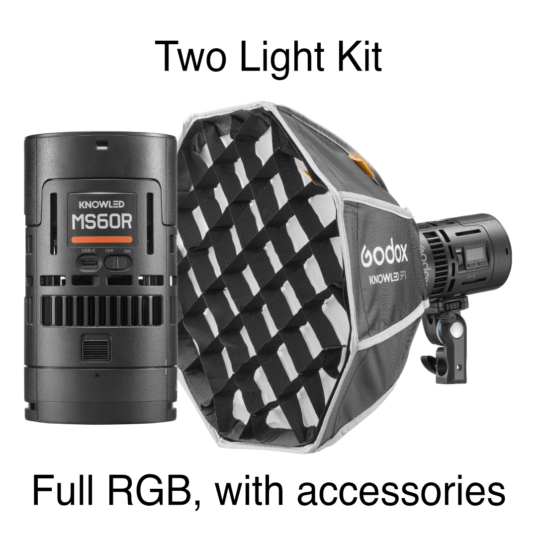 Godox KNOWLED MS60R RGB LED Light - 2-Light Kit